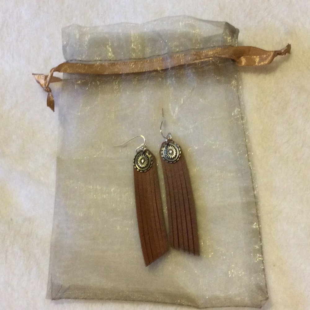 Leather Western Style Earrings